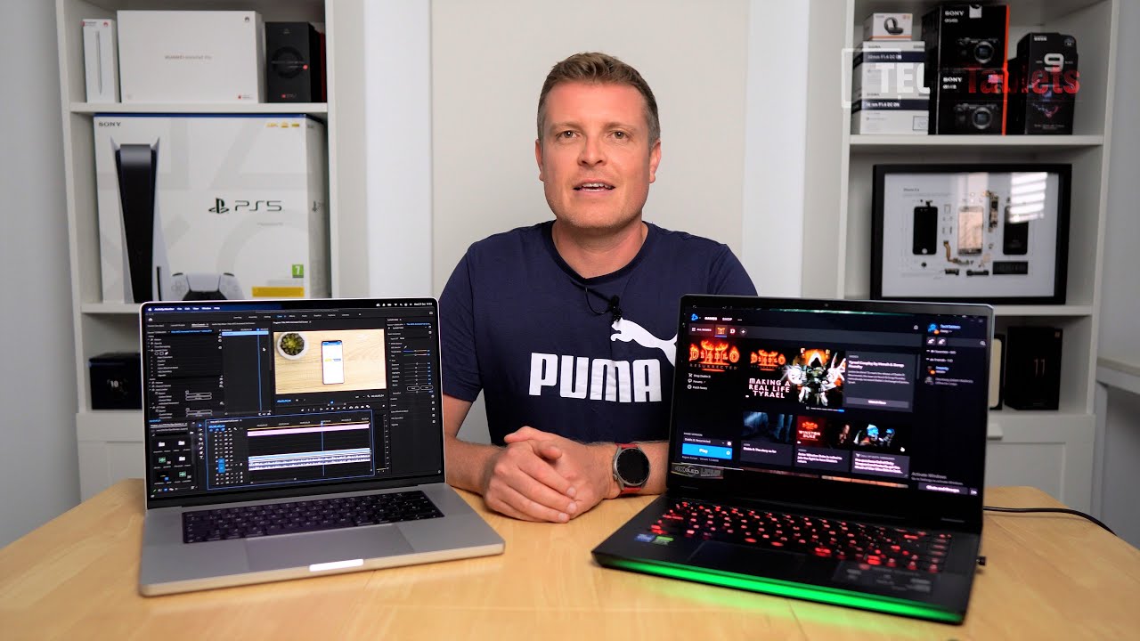 Macbook Pro 16 M1 Pro Vs RTX 3080 Gaming Laptop Comparison & Video
