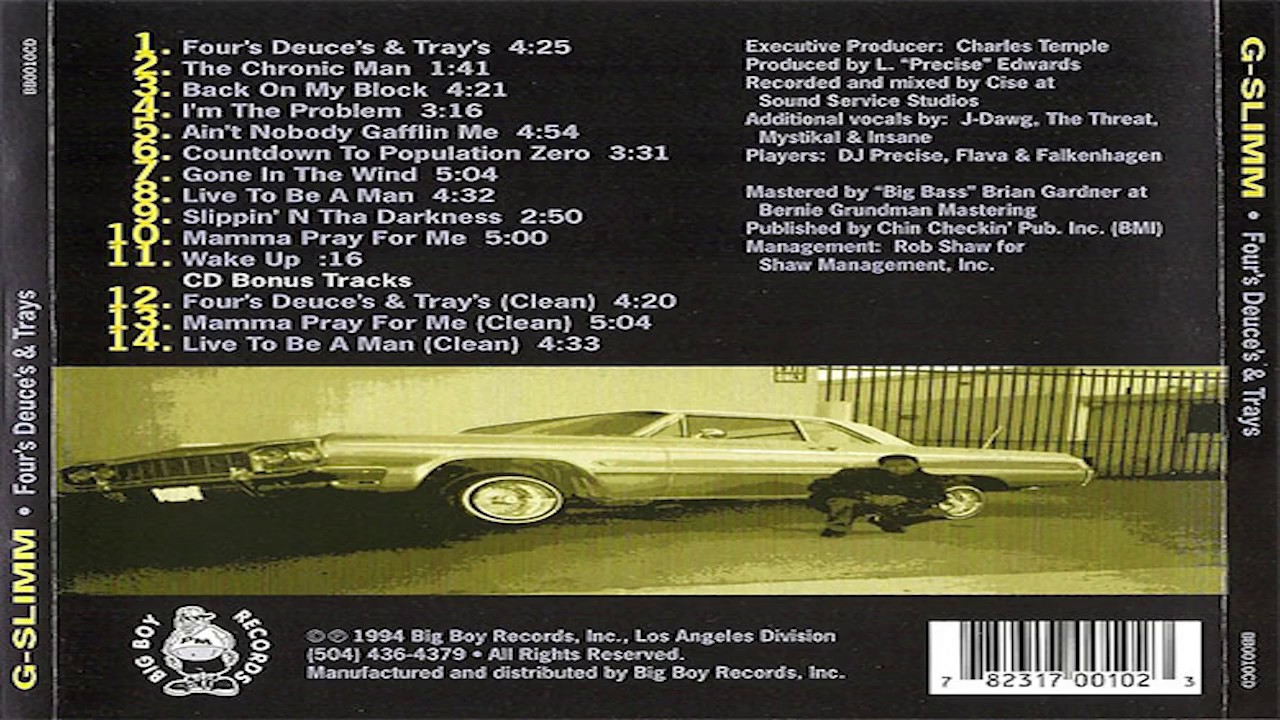 G SLIMM — FOUR'S, DEUCE'S, AND TRAY'S - YouTube