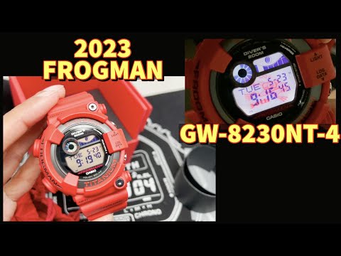 NEW Red 30th Anniversary G-Shock Frogman - GW-8230NT-4 - Titanium
