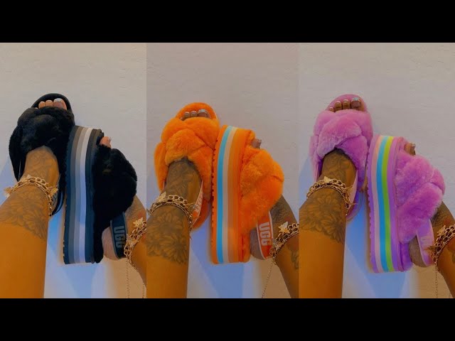 UGG DISCO KNOT SLIDE UNBOXING REVIEW & TRY ON | FT. ALL 3 COLORS