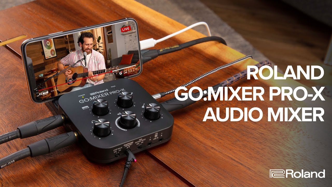 Roland GO:MIXER PRO-X Audio Mixer for Smartphones - YouTube