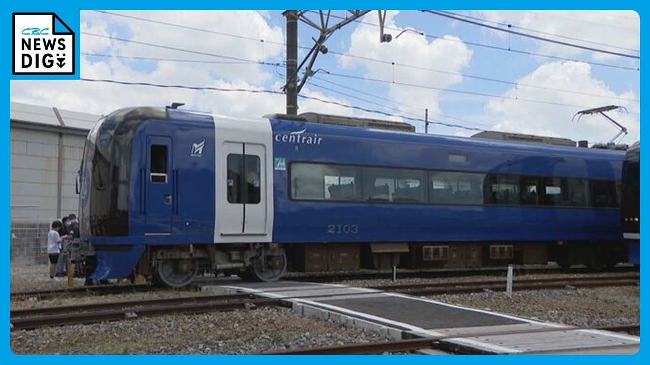 塗装の色合いを反転、青色を基調の名鉄「ブルーミュースカイ」を