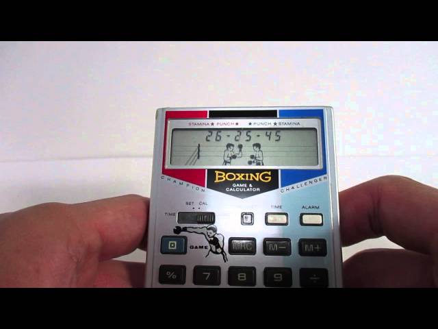 16758 CASIO LCD Game & Calculator Boxing BG-15T 1982 - YouTube
