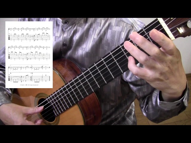 一週間／ロシア民謡 ギターソロ 初級クラス、入門の練習 - YouTube