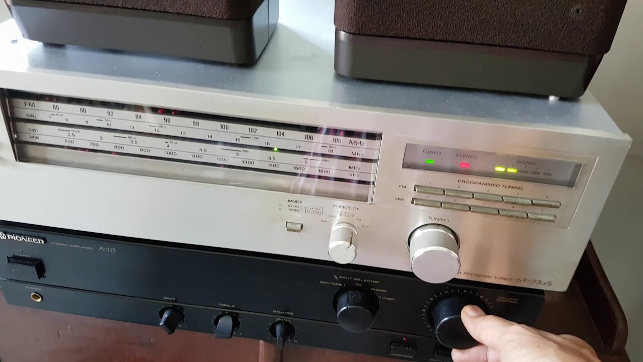 Vintage Tuner Sony ST - 333S FM / AM - YouTube