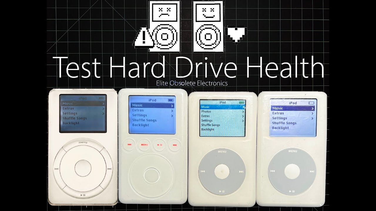 Test Hard Drive Health for Apple iPod Classic 1st 2nd 3rd 4th