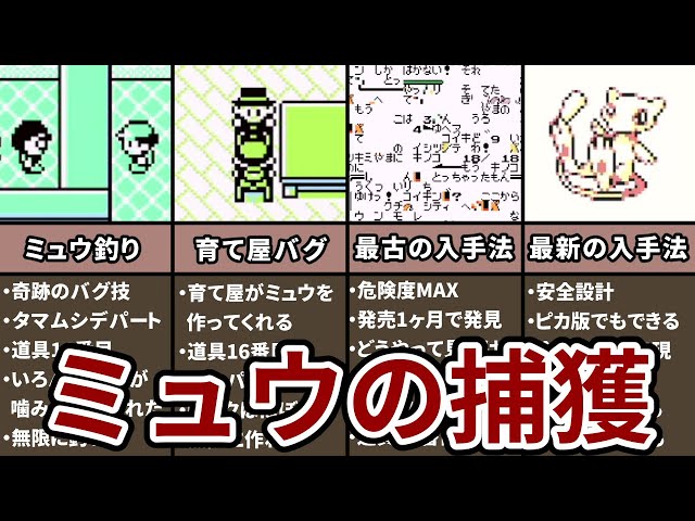 初代ポケモン】ミュウの誕生秘話と入手方法4選 - YouTube