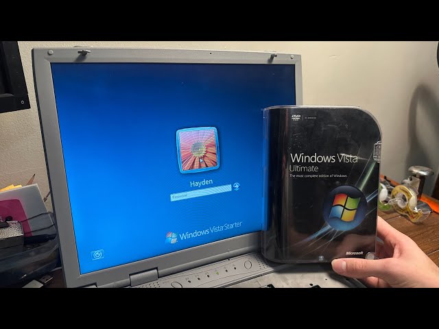 Installing Windows Vista on a Laptop meant for 98 - YouTube