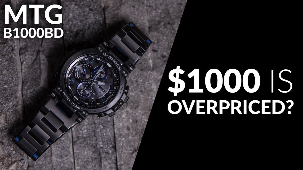 IS $1000 TOO EXPENSIVE ? G-SHOCK MTG-B1000BD-1A BLACK ION PLATED