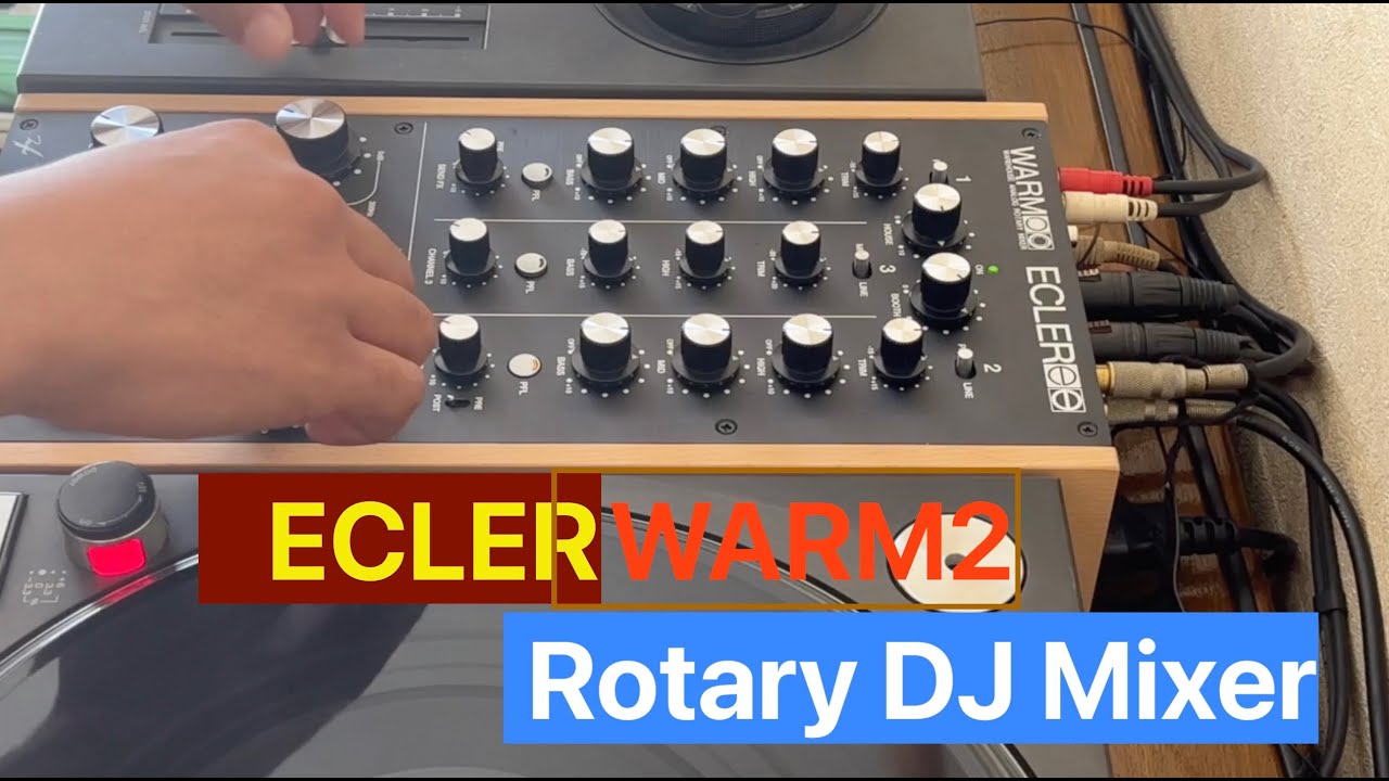 ECLER / WARM2 isolator, Rotary DJ Mixer testing mixing&send/return