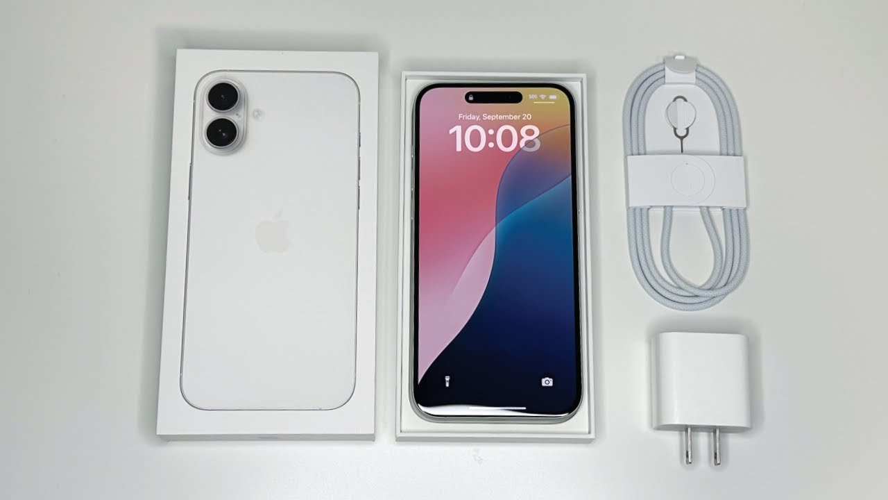iPhone 16 Plus Unboxing: White! - YouTube