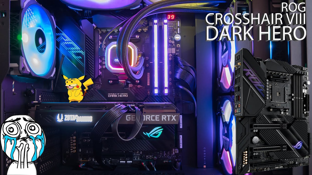 ASUS ROG CROSSHAIR VIII DARK HERO: UNBOXING - YouTube