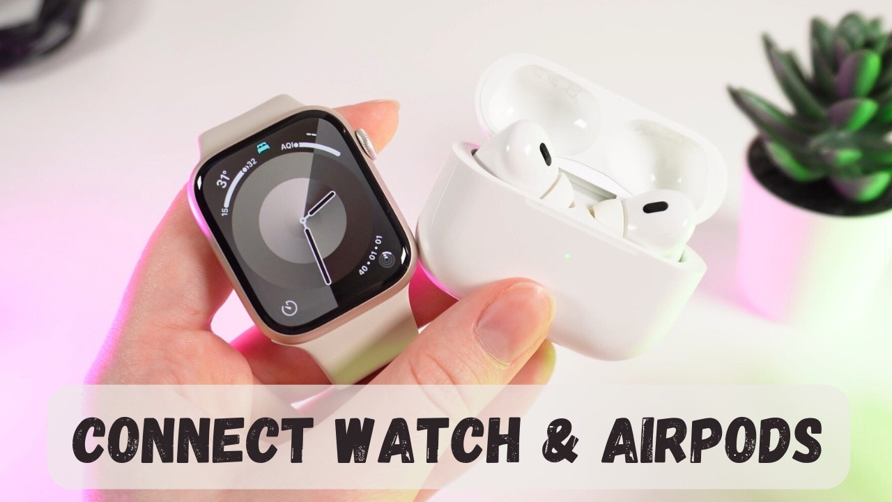 How to Connect Apple Watch Series 9 with AirPods Pro 2th Gen - YouTube