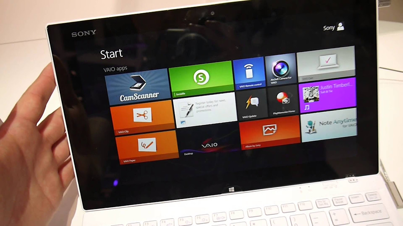 Sony Vaio Tap 11 Hands-on - YouTube