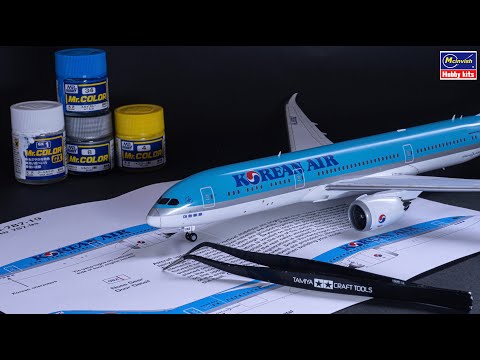 Boeing 787-9 Korean Air - Full Build #scalemodeling