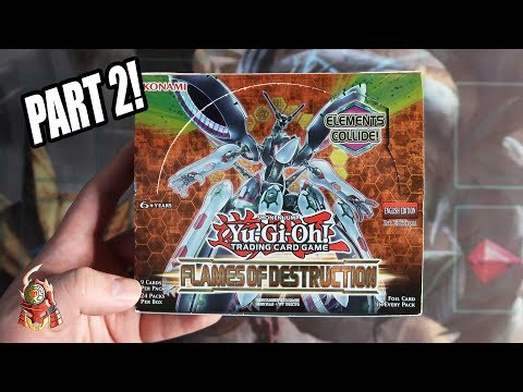 Yu-Gi-Oh! PART 2! FLAMES OF DESTRUCTION BOOSTER BOX OPENING TCG
