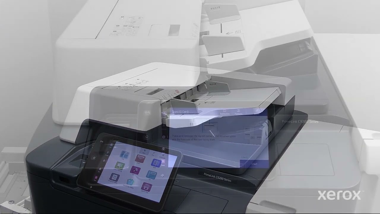 Xerox® PrimeLink® C9265/75/81 Color Printer Copy ID Card - YouTube