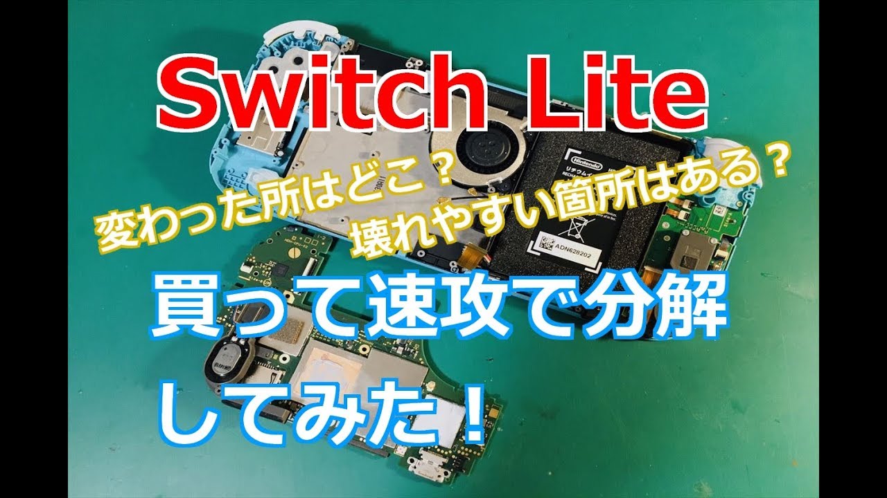 Switch Liteを買って速攻で開封（分解）してみた！【任天堂スイッチ