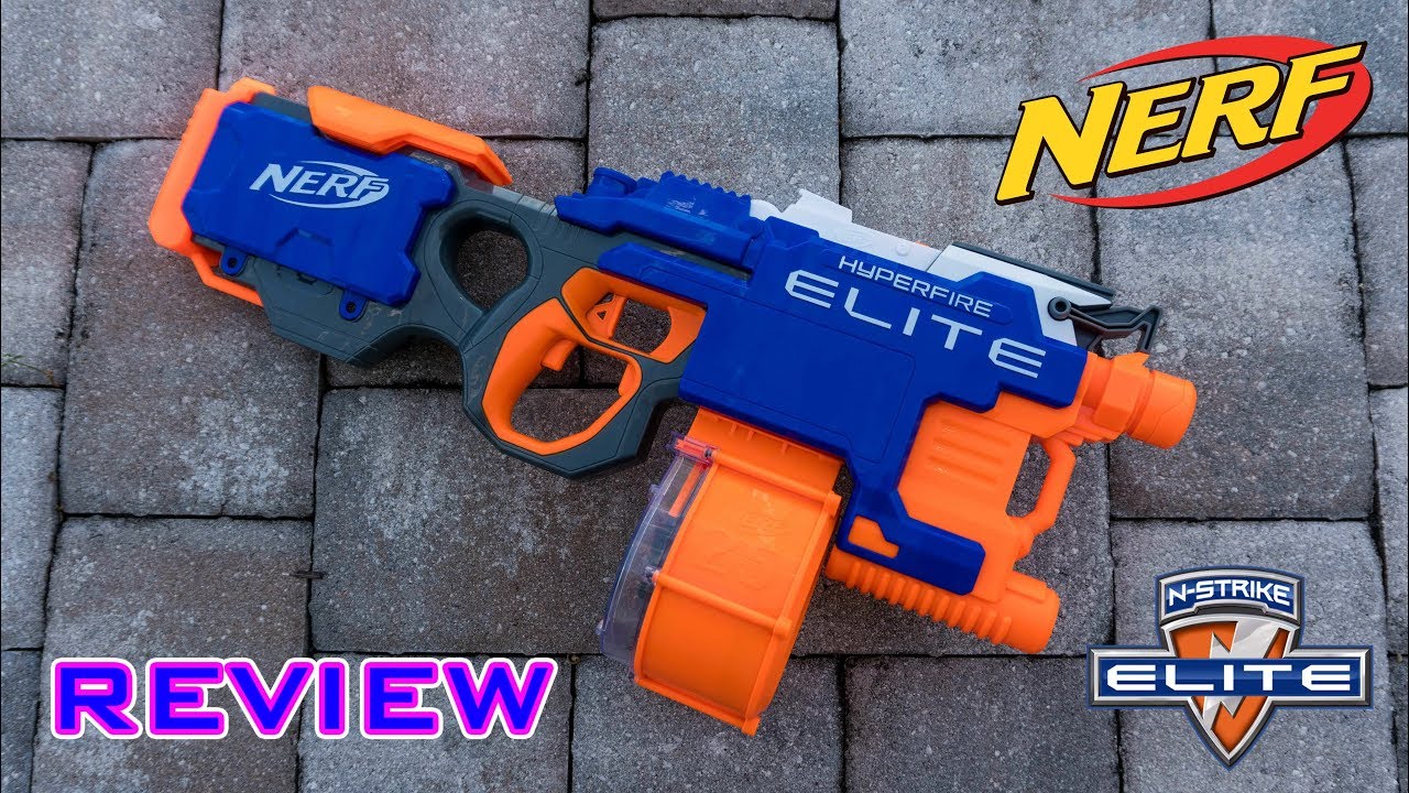REVIEW] Nerf Elite Hyperfire Unboxing, Review, & Firing Test - YouTube