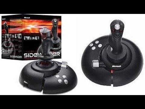 Microsoft sidewinder force feedback 2 on Windows 10 - YouTube