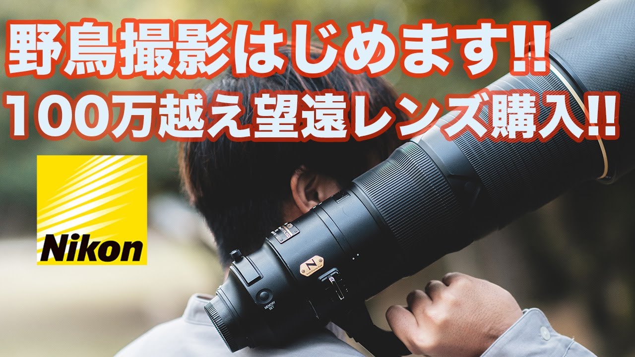 野鳥撮影はじめます】新品100万円越えの望遠レンズ開封 | NIKON AF-S
