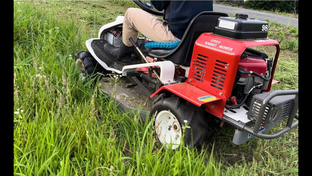 田んぼの草刈り】 オーレック ラビットモアー RM81B バンガード Oreck