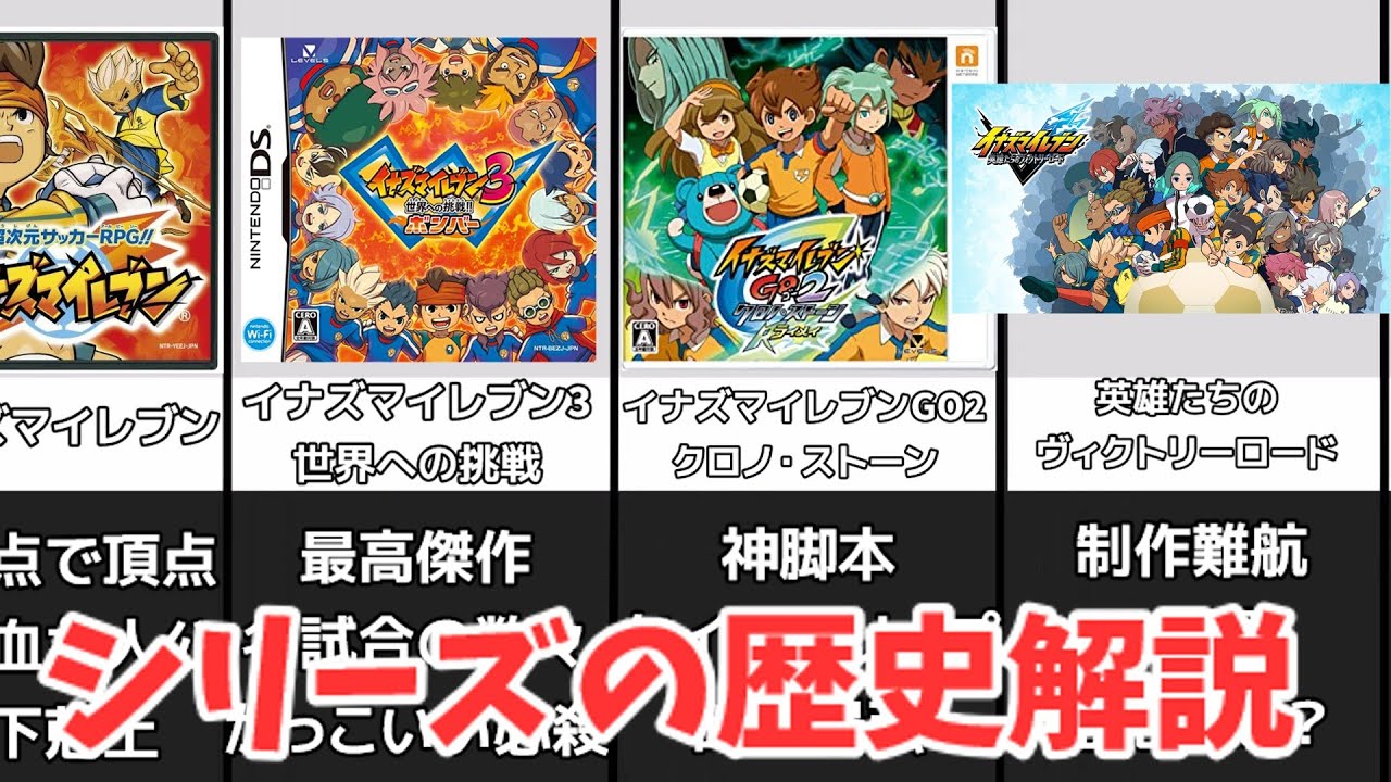 新作発売へ向けて】イナズマイレブンシリーズの歴史を解説！ - YouTube
