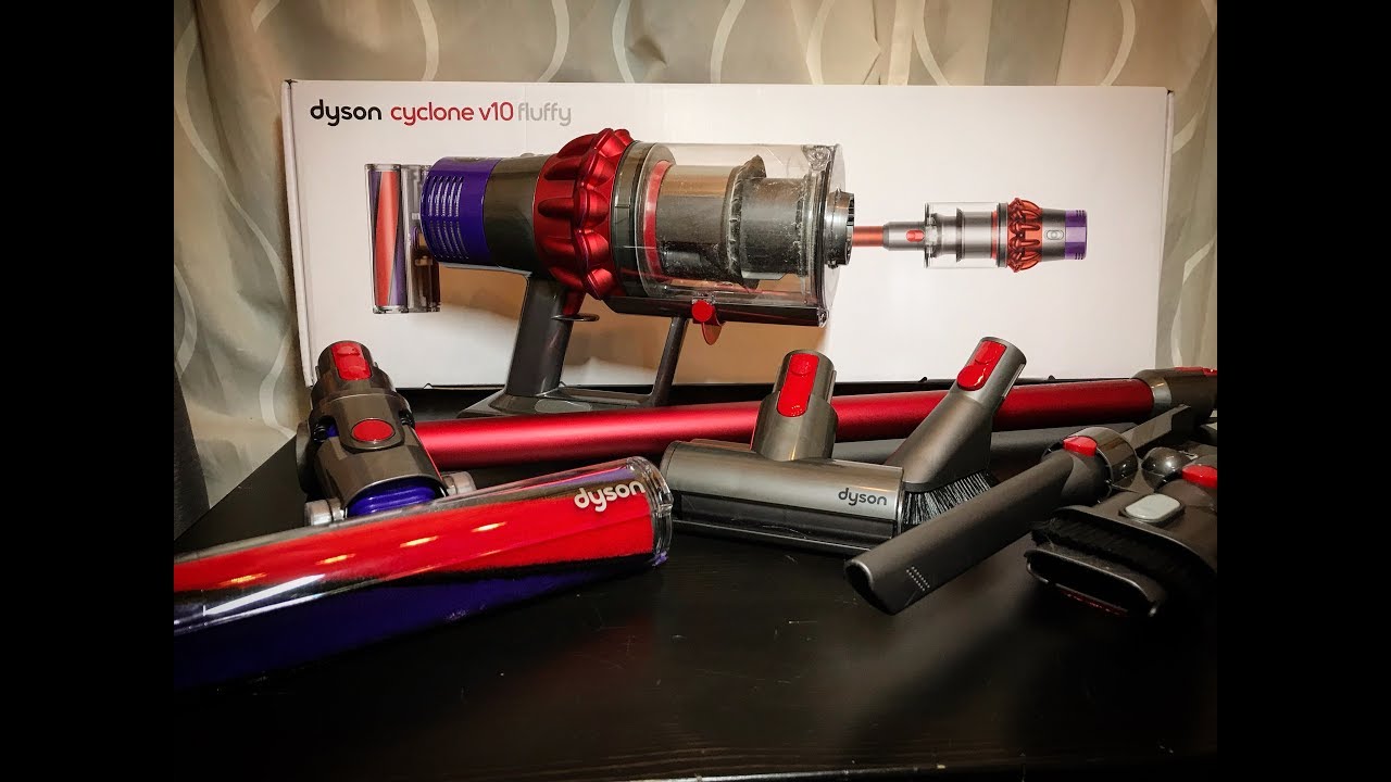 開箱] Dyson Cyclone V10 Fluffy 無綫吸塵機- Unboxing Dyson Cyclone