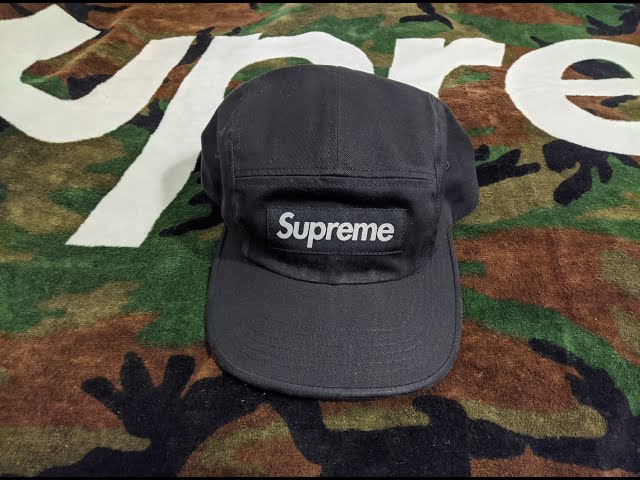 Supreme Washed Chino Twill Black Camp Cap Fall Winter 2020 Pick Up