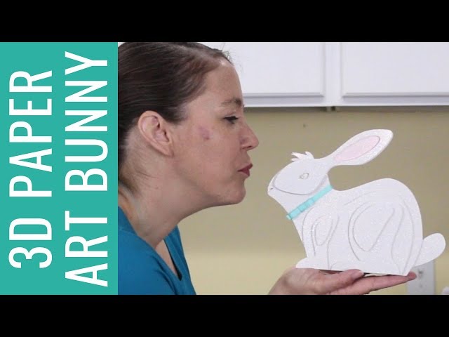 How to Make a 3D Paper Art Bunny with Cricut - YouTube