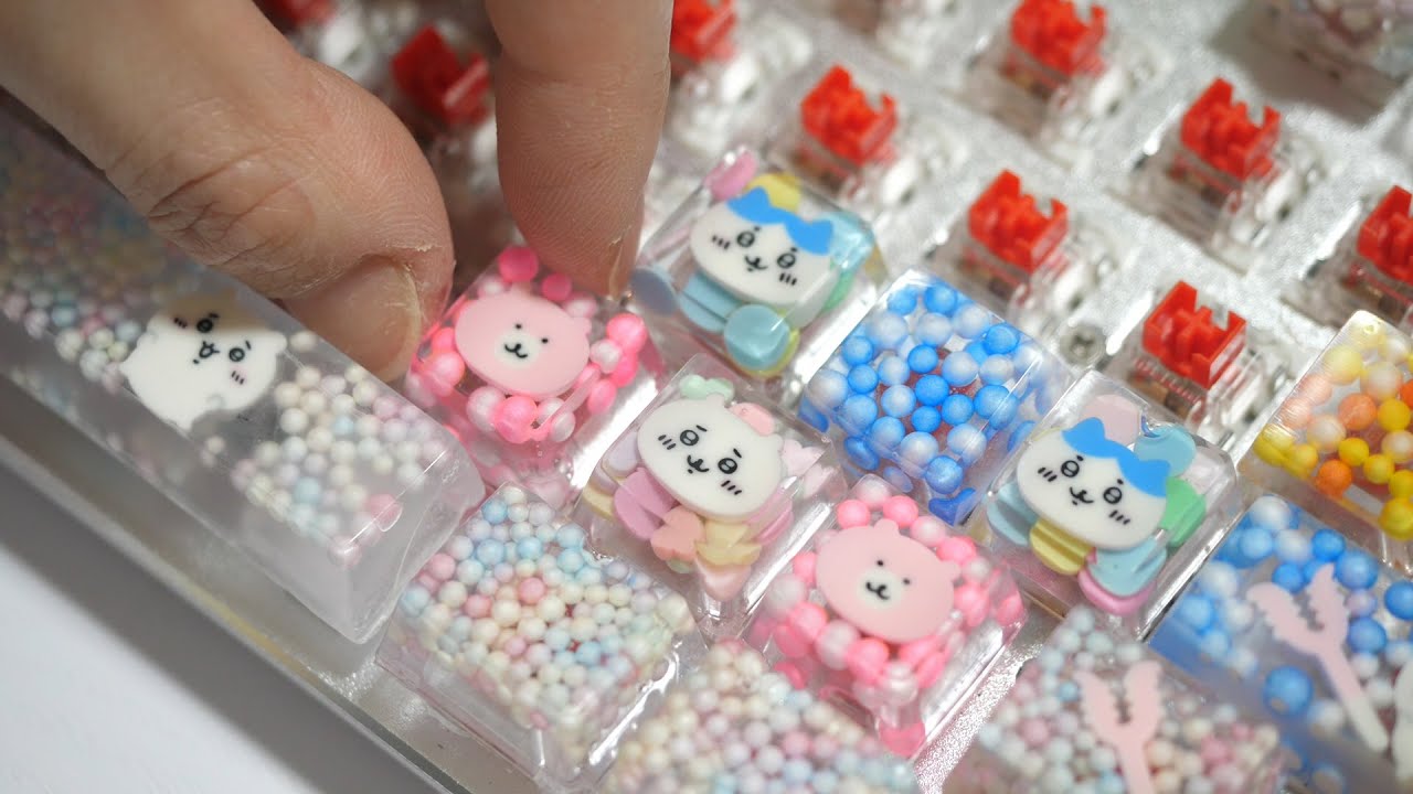 レジンでちいかわのキーボードを作ってみたら天才すぎた【 こうじょう