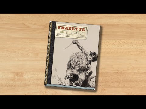 The Frazetta Sketchbook (book flip) - YouTube
