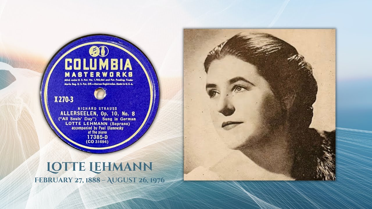 クレデンザ1926×78rpmの邂逅 #130～ロッテ・レーマン R.シュトラウス