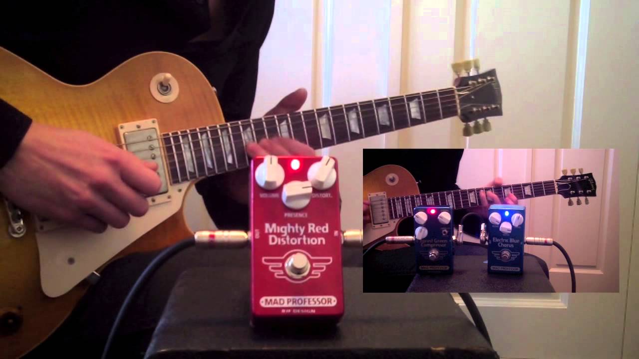 Mad Professor Mighty Red Distortion demo by Marko Karhu - YouTube