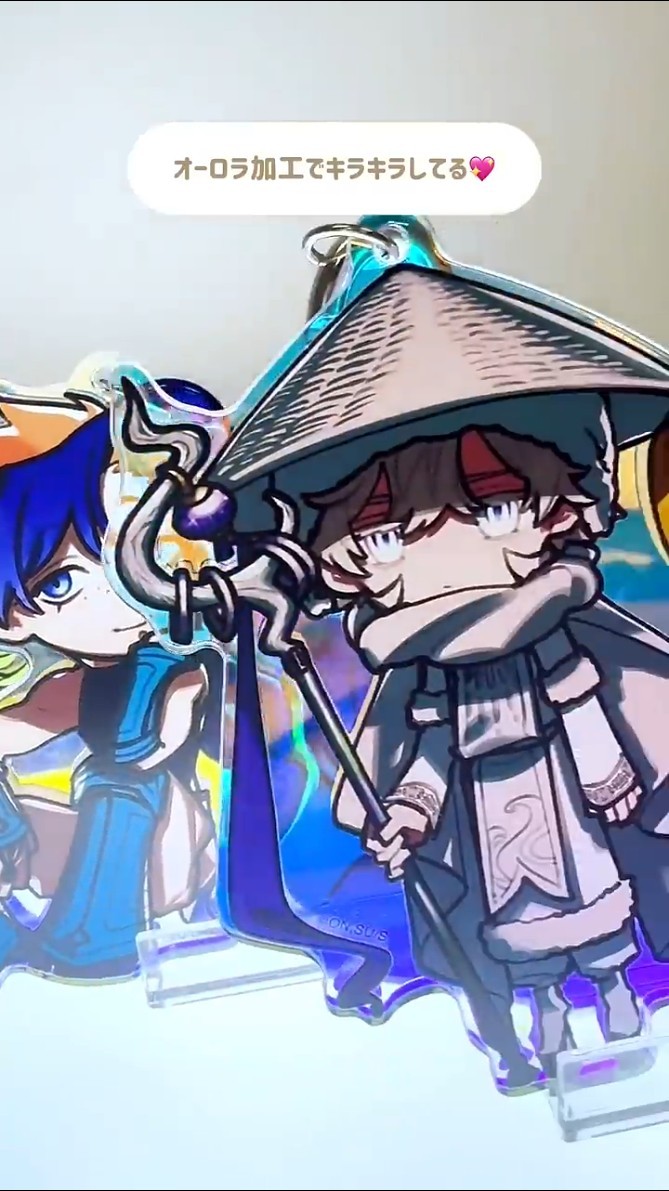 魔男のイチ』オーロラアクリルキーホルダー＆缶バッジセット - YouTube