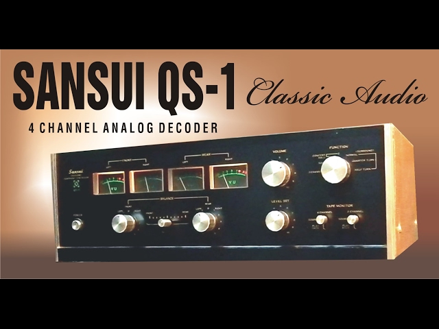 SANSUI QS-1, SOLID STATE QUADPHONIC SYNTHESIZER, PRE AMPLIFIER