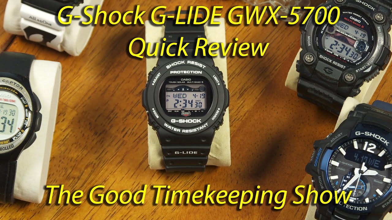 Casio G-SHOCK G-LIDE GWX-5700 Quick Review - YouTube