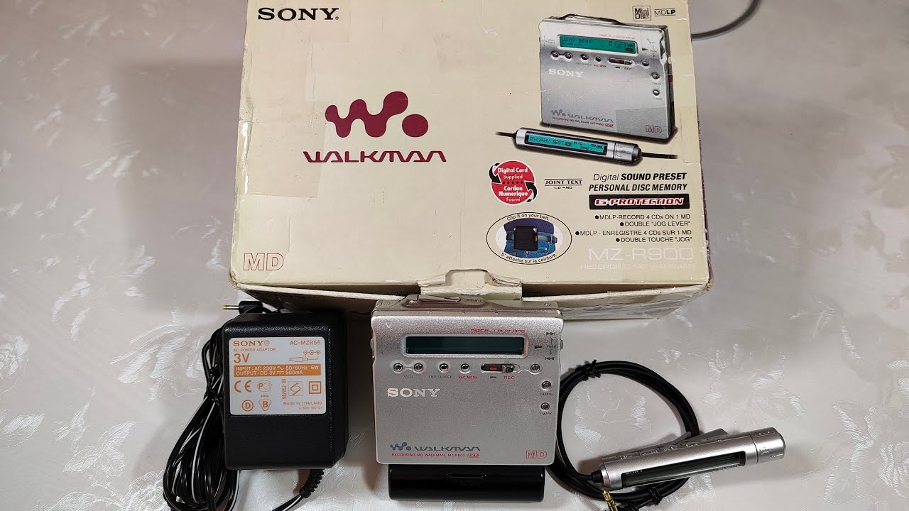 SONY MZ-R900 Recording MD Walkman - YouTube