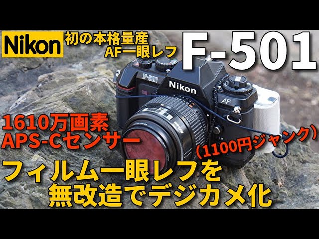 Converting a junk camera, the NIKON F-501, into a digital camera