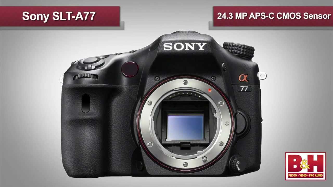 Sony Alpha SLT-A77 DSLR Digital Camera (Body Only) SLTA77V B&H