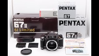 A Top Mint]PENTAX 67II 61 Limited Medium Format Film Camera Box