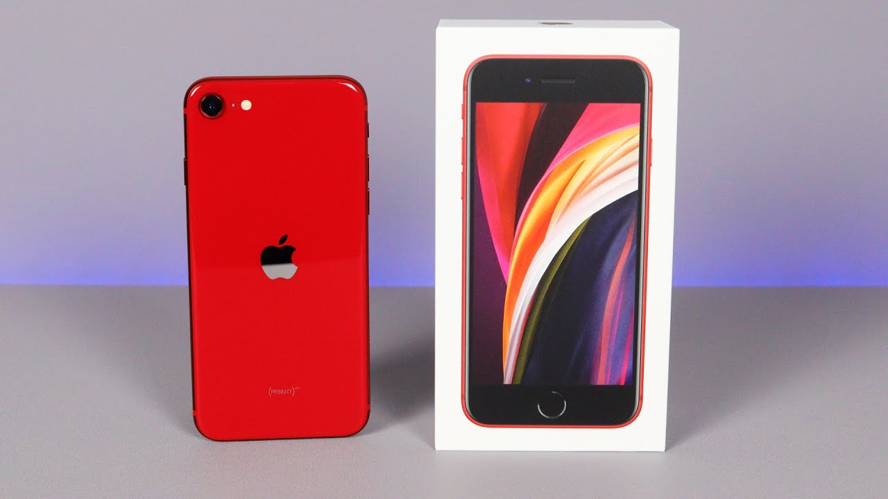 Unboxing iPhone SE 2 Product Red - YouTube