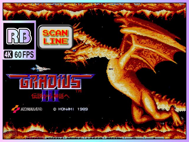 1989 [RBM 4K 60fps] グラディウスIII / Gradius III 1205120pts TypeB