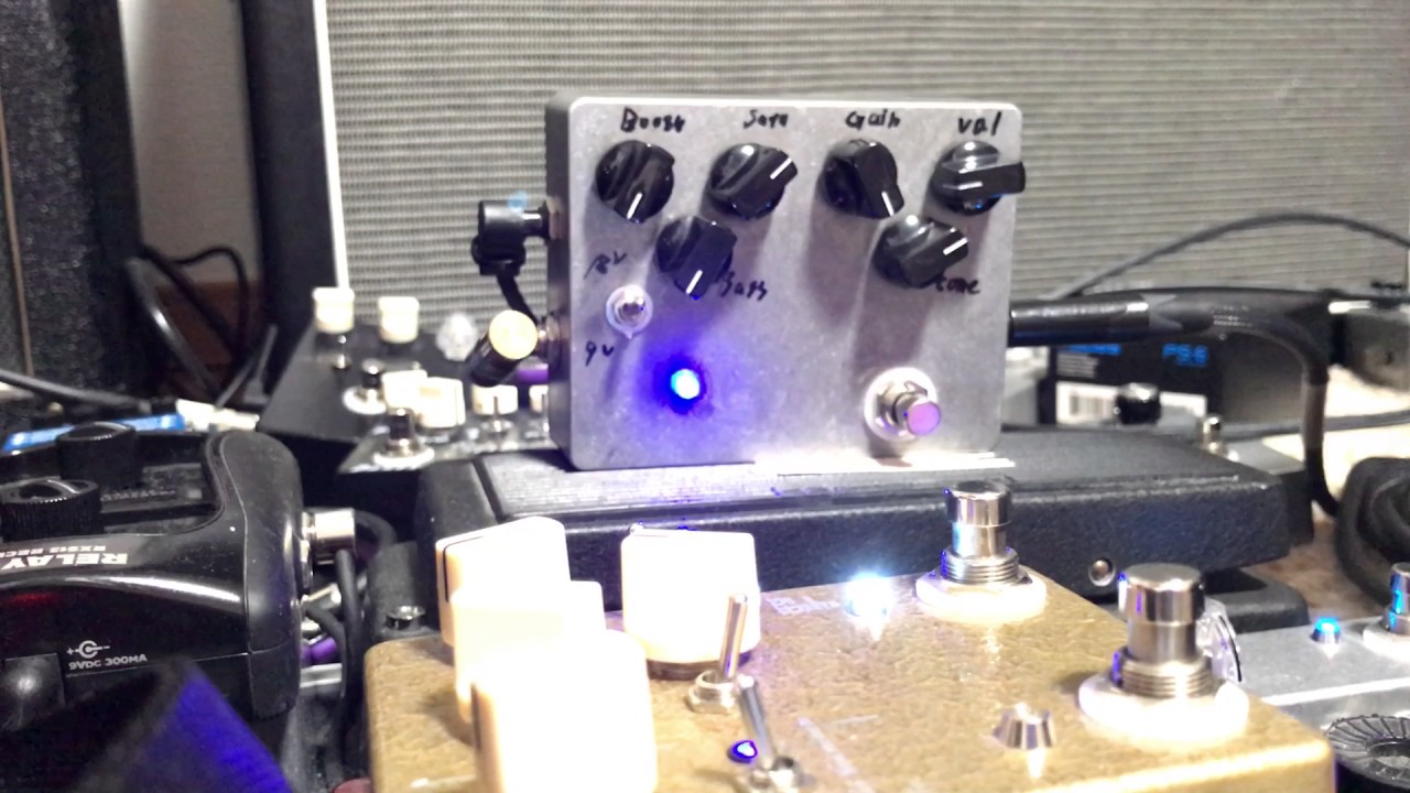 自作エフェクター】 Super OSD /歪みエフェクター 18V 昇圧 - YouTube