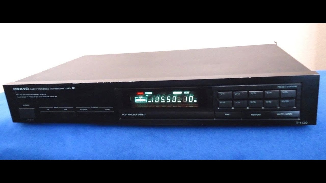 Onkyo T4120 FM/AM Stereo Tuner __________sn- 380917784 - YouTube