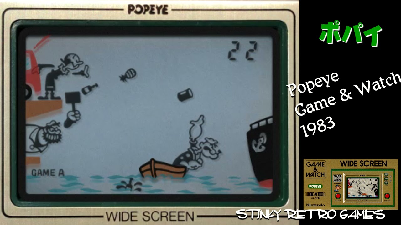 ゲームウォッチ「ポパイ」に挑戦 - YouTube