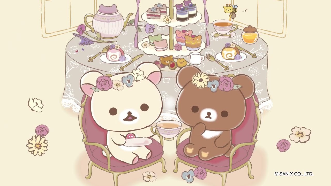 リラックマ 2023年12月発売予定「コリコグのフラワーティータイム」テーマ