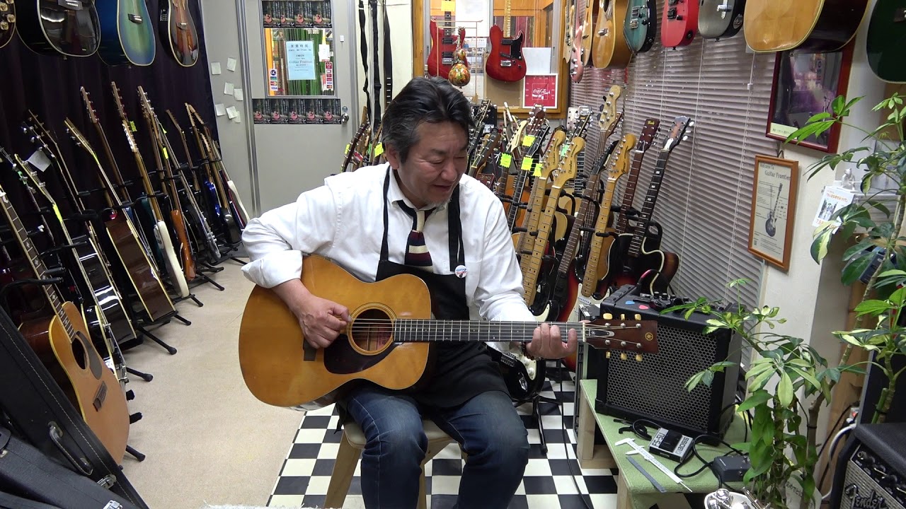 71年製 YAMAHA FG-110 赤ラベル！ ギターフロンティア - YouTube