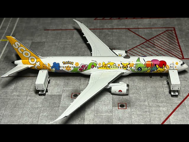 PIKACHU JET! Scoot Boeing 787-9 Dreamliner “Pokémon” NG Models 1