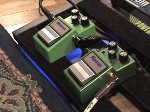 Maxon OD9 vs OD9 Pro Plus overdrive guitar effects pedal shootout